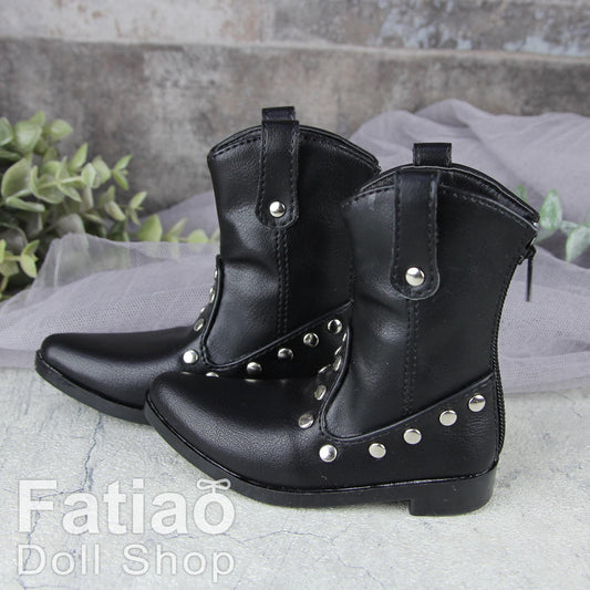 Fatiao - New 1/3 BJD Supper dollfie SD Cool Boots Shoes - Black