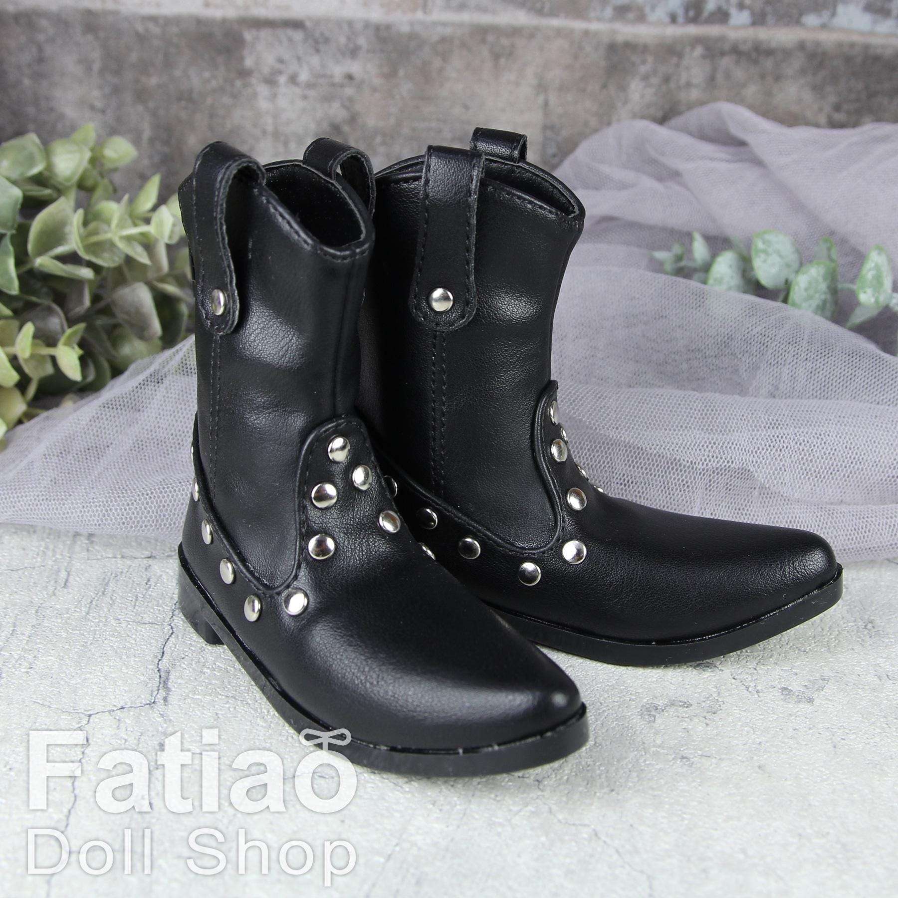 Fatiao - New 1/3 BJD Supper dollfie SD Cool Boots Shoes - Black