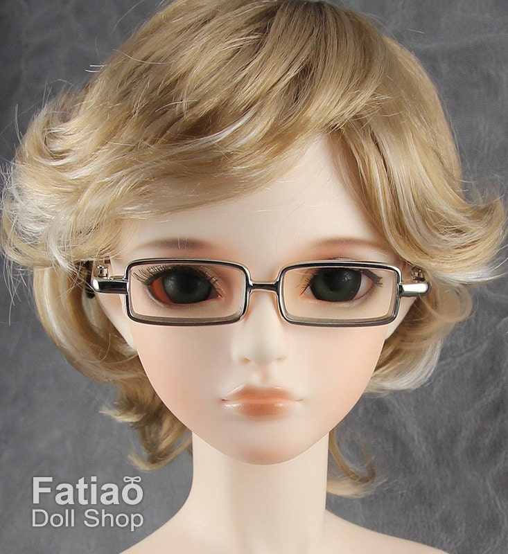 New fashion Full-Rim Dolls Glasses fit 1/3 BJD SD Super Dollfie-Silver