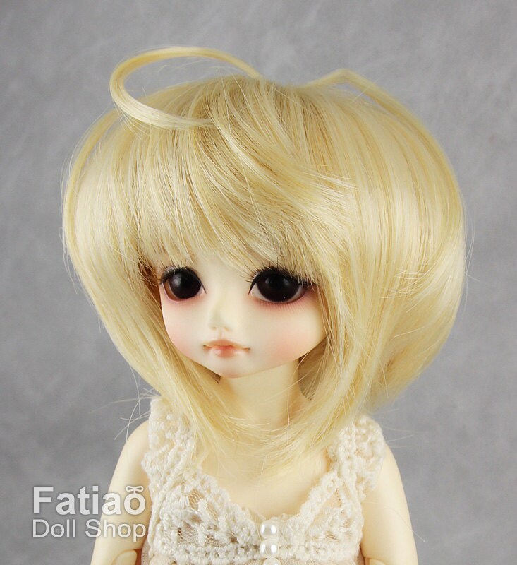 Fatiao - New Dollfie Yo-SD 1/6 BJD - Dolls Wig 6-7 inch - cream gold