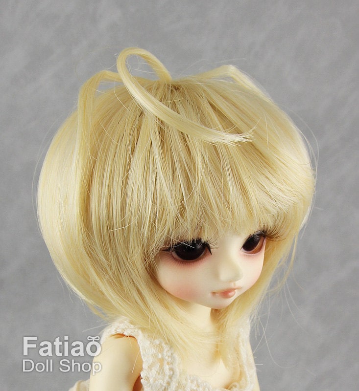 Fatiao - New Dollfie Yo-SD 1/6 BJD - Dolls Wig 6-7 inch - cream gold