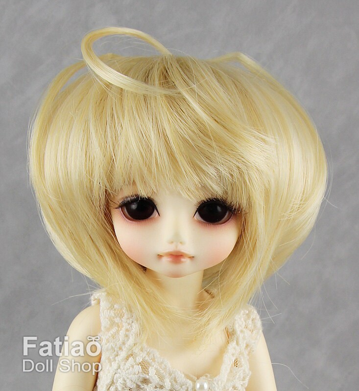 Fatiao - New Dollfie Yo-SD 1/6 BJD - Dolls Wig 6-7 inch - cream gold